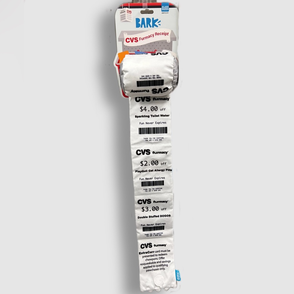Bark CVS receipt dog toy🌟 - Picture 2 of 5